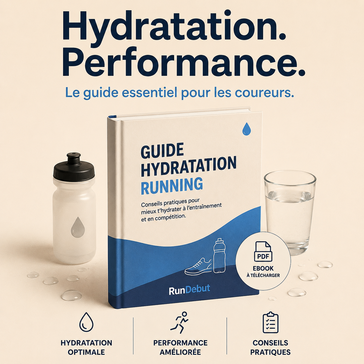 Guide Running Débutant — Hydratation et Récupération (Ebook Gratuit)