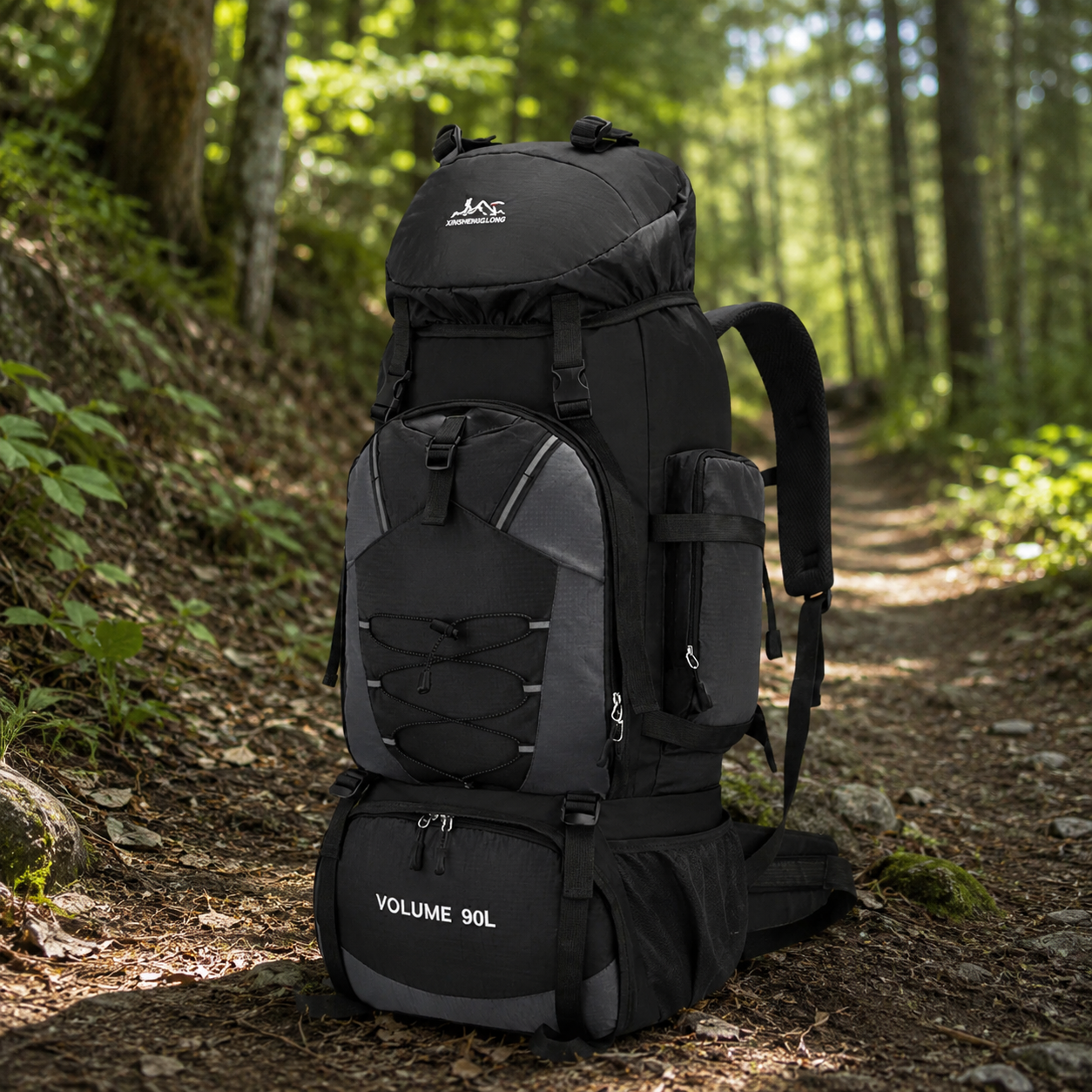 Sac à Dos Randonnée 90L — Imperméable Grande Capacité pour Trek et Expédition