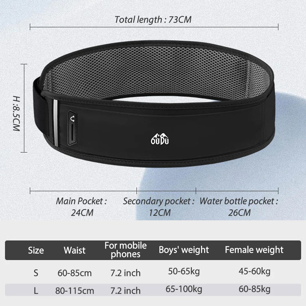 Banane Running Légère — Ceinture de Course avec Poche Téléphone