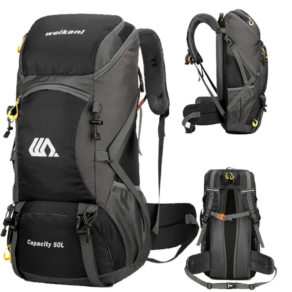 Sac à Dos Randonnée 50L — Imperméable et Respirant pour Trek et Montagne