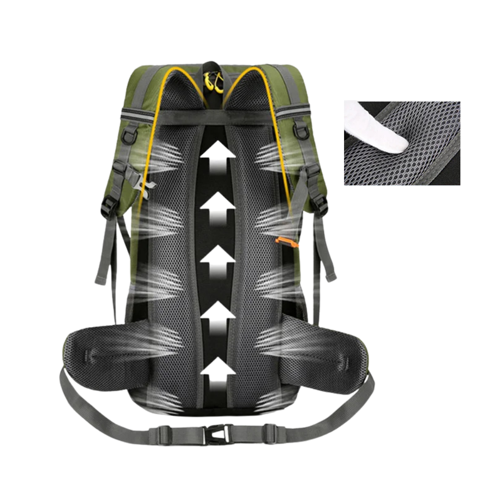 Sac à Dos Randonnée 50L — Imperméable et Respirant pour Trek et Montagne